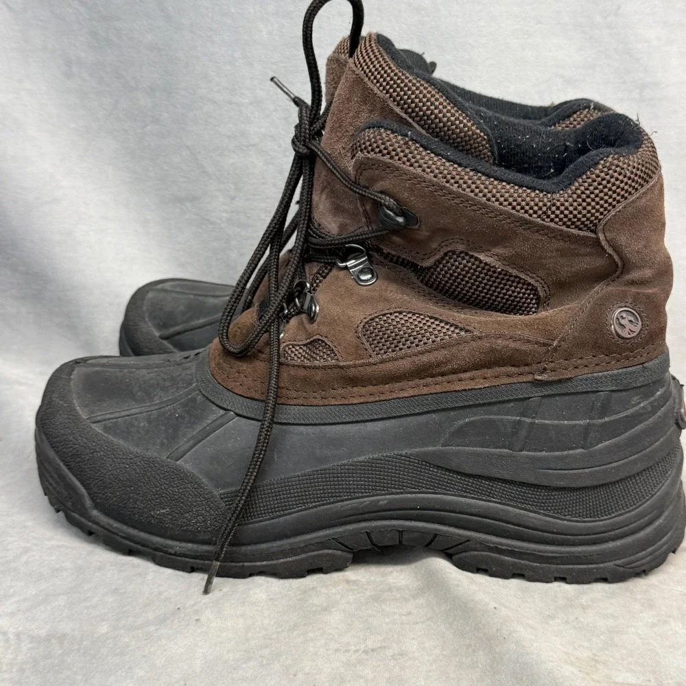 Northside‎ Snow Boots Mens Size 10 Brown Leather Thermolite Insulated Winter